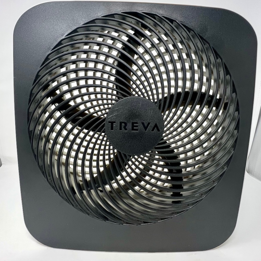 Treva Black 10 inch Battery Powered Portable 2 Speed Fan with Adapter